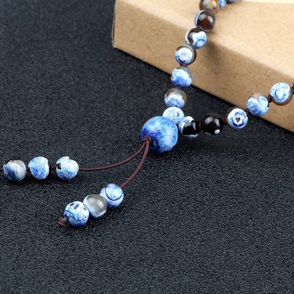 Blue Fire Stone Bead Bracelets-ToShay.org