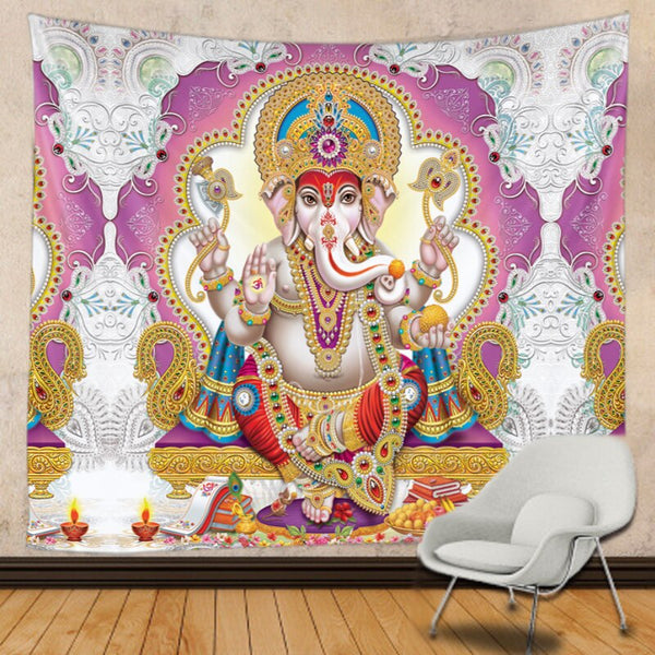 Buddha Ganesha Tapestry-ToShay.org