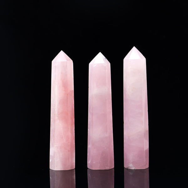Pink Rose Quartz Crystal Point-ToShay.org