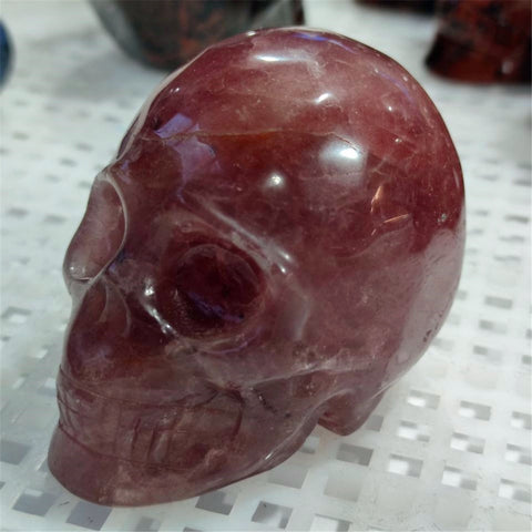 Red Strawberry Crystal Skull-ToShay.org