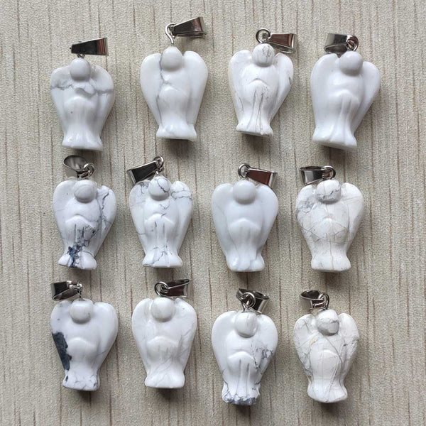 Mixed Crystal Angel Pendants-ToShay.org