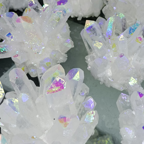 Rainbow Aura Crystal Cluster-ToShay.org