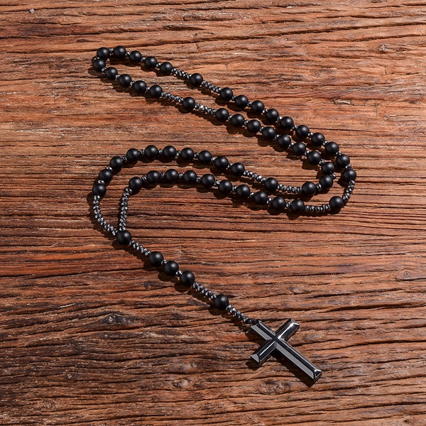 Black Onyx Rosary-ToShay.org