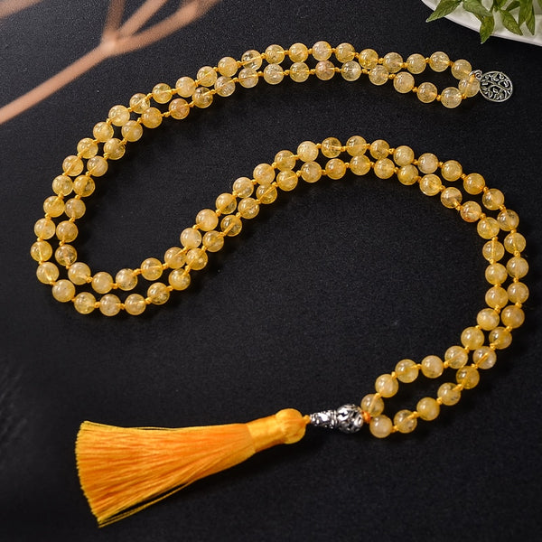 Yellow Citrine Mala Beads-ToShay.org