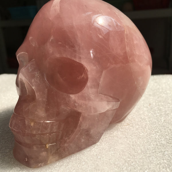 Pink Rose Quartz Skull-ToShay.org