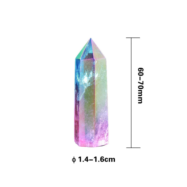 Rainbow Aura Crystal Point-ToShay.org