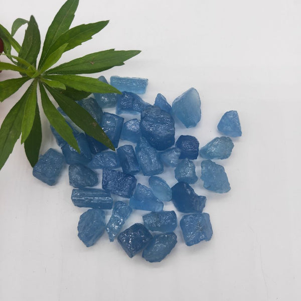 Blue Aquamarine Raw Stone-ToShay.org
