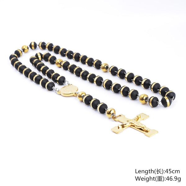 Black Gold Rosary Beads-ToShay.org