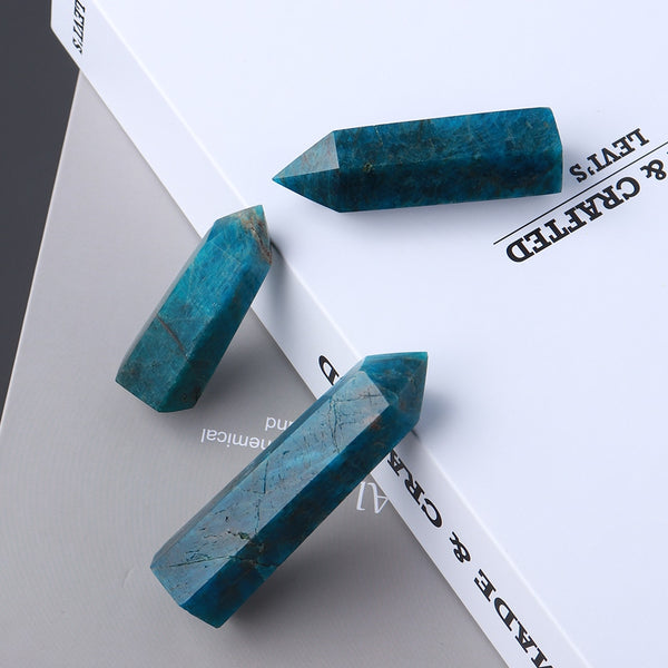 Blue Apatite Point Wands-ToShay.org