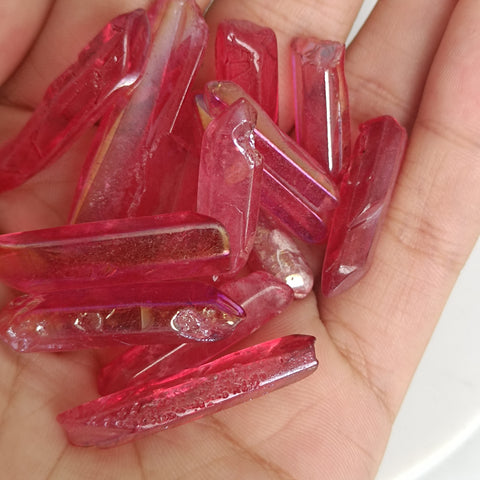 Red Aura Crystal Chips-ToShay.org