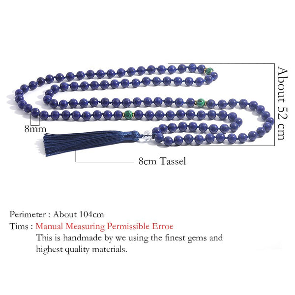 Blue Lapis Lazuli Mala Beads-ToShay.org