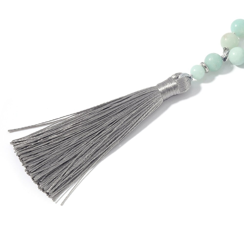 Grey Map Stone Prayer Beads-ToShay.org