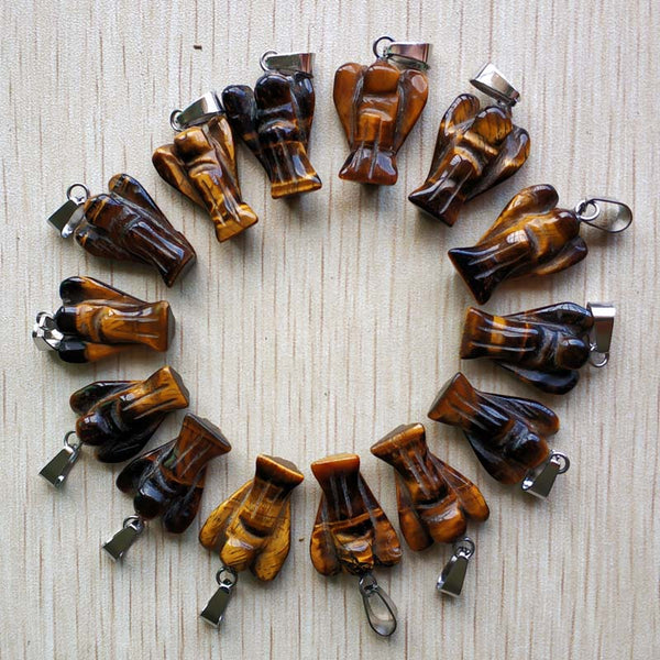 Mixed Crystal Angel Pendants-ToShay.org