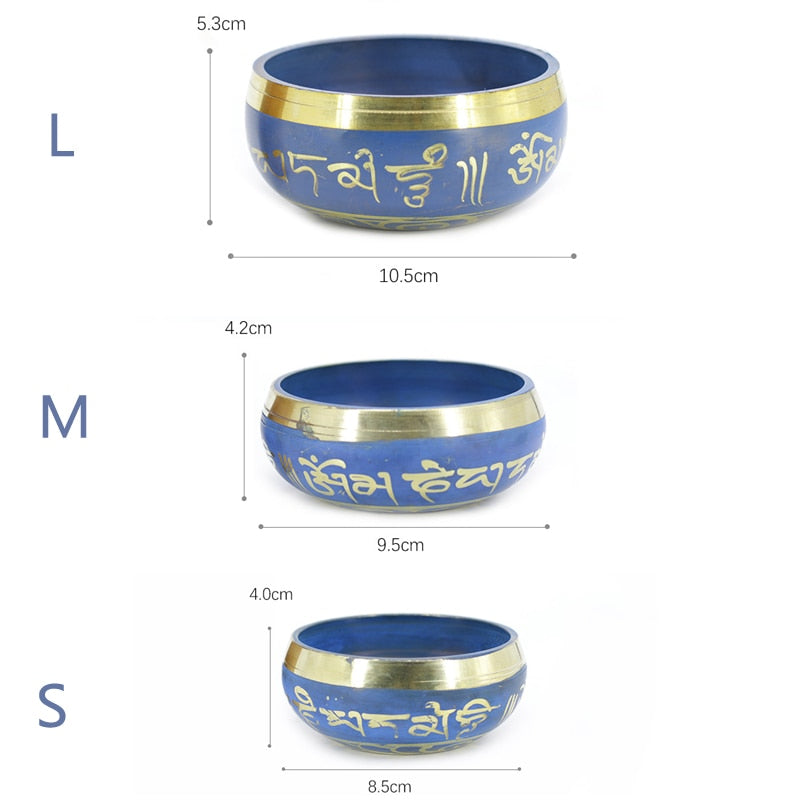 Blue Copper Singing Bowls-ToShay.org
