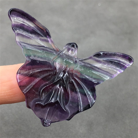 Purple Stripe Fluorite Butterfly-ToShay.org