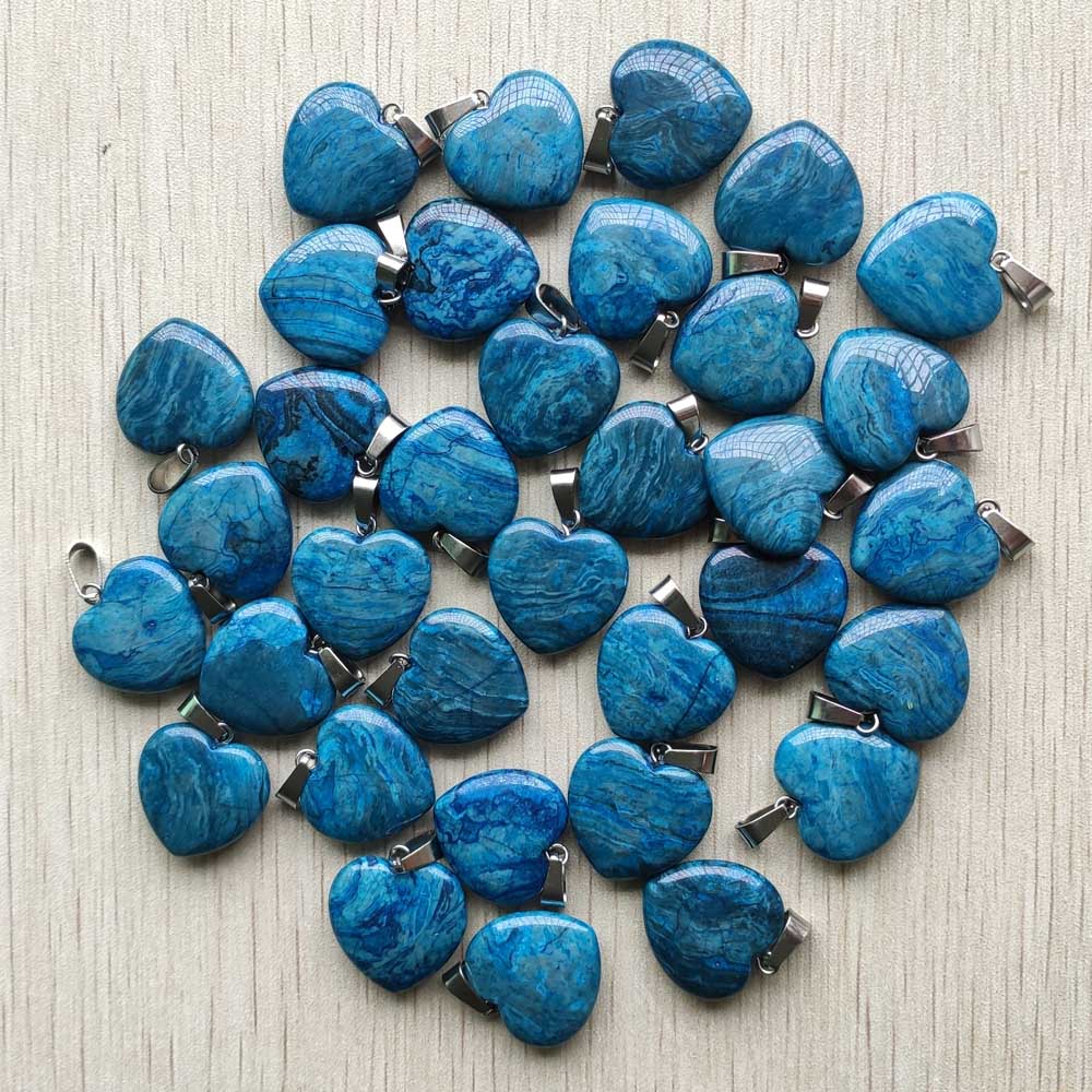 Mixed Crystal Heart Pendants-ToShay.org