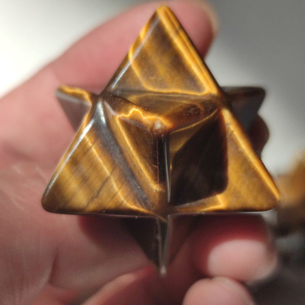 Yellow Tiger Eye Merkaba Star-ToShay.org