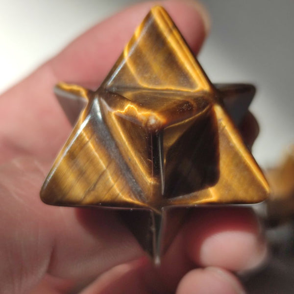 Yellow Tiger Eye Merkaba Star-ToShay.org