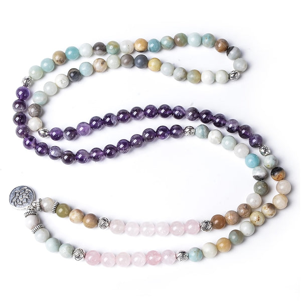 Blue Amazonite Mala Beads-ToShay.org