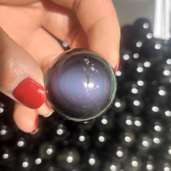 Rainbow Eye Obsidian Balls-ToShay.org