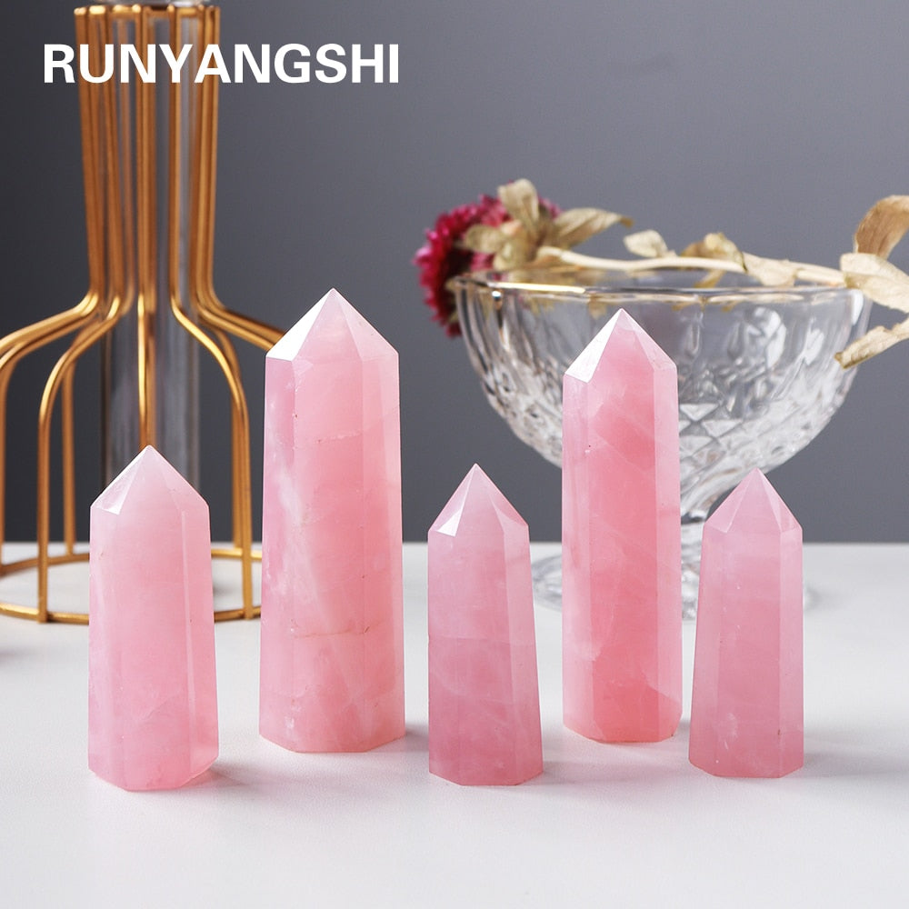 Pink Rose Quartz Crystal Point-ToShay.org