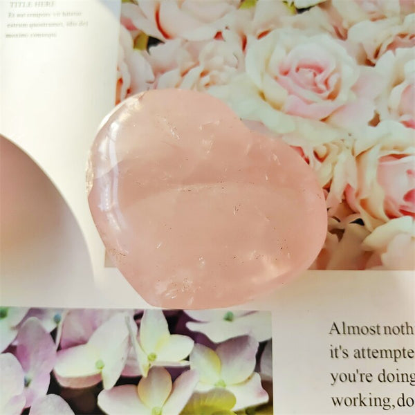 Pink Rose Quartz Heart-ToShay.org