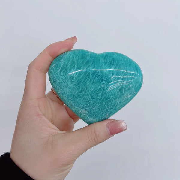 Blue Amazonite Heart-ToShay.org