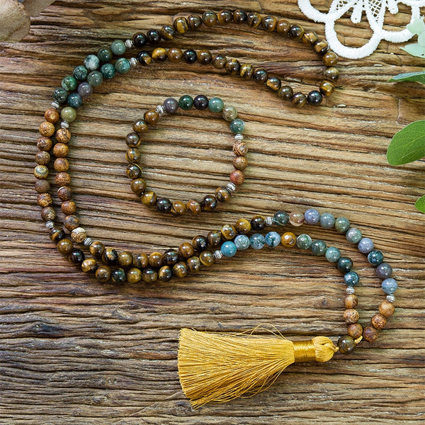 Yellow Tiger Eye Mala Beads-ToShay.org