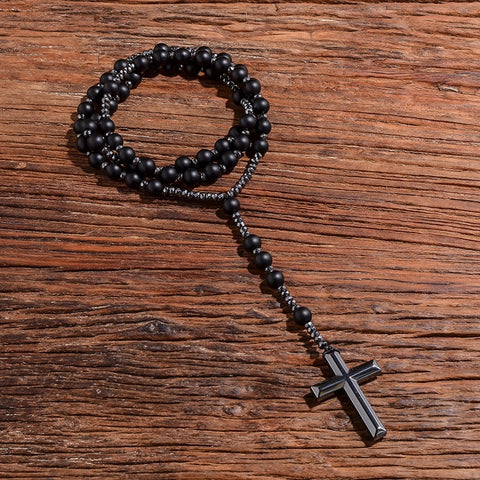 Black Onyx Rosary-ToShay.org