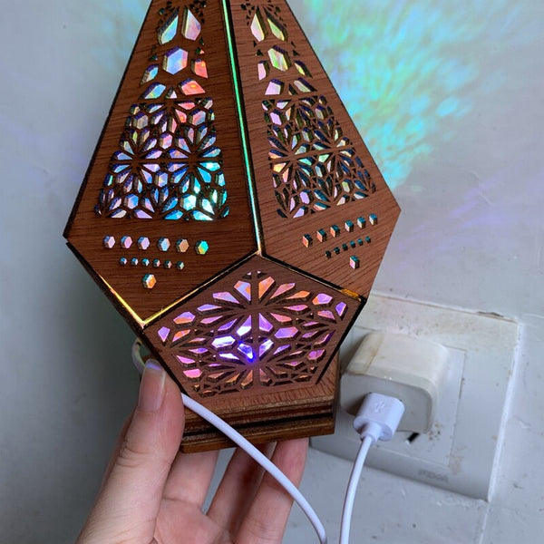 Wood Rainbow Lamp-ToShay.org