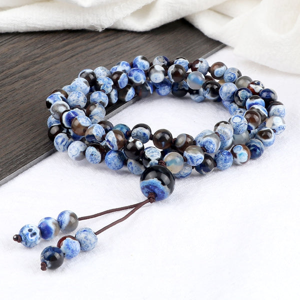 Blue Fire Stone Bead Bracelets-ToShay.org