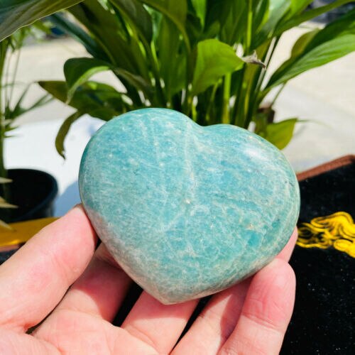Blue Apatite Crystal Heart-ToShay.org