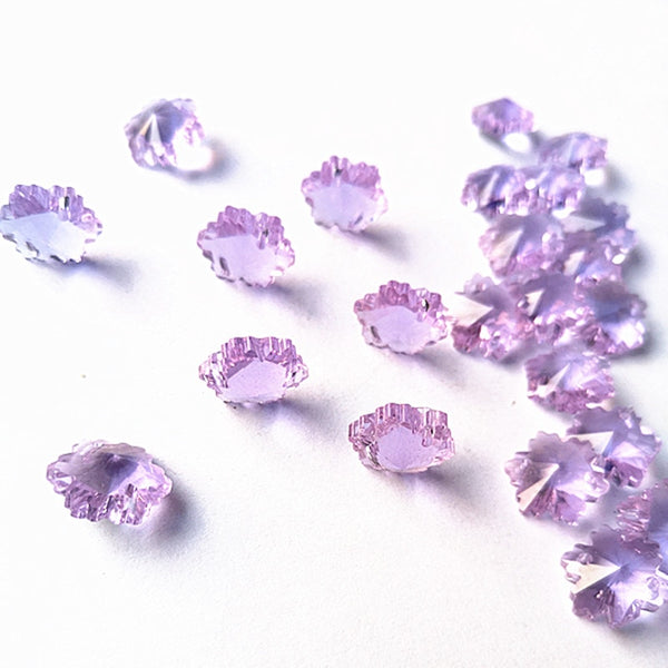 Lilac Crystal Faceted Beads-ToShay.org