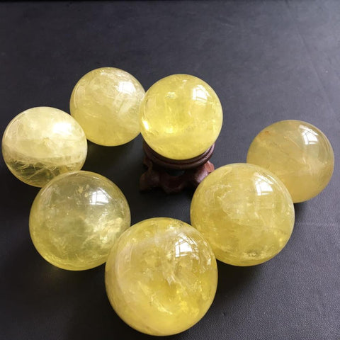 Yellow Citrine Crystal Ball-ToShay.org