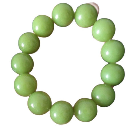 Green Fluorite Bead Bracelet-ToShay.org