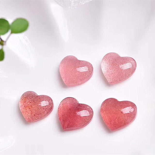 Red Strawberry Crystal Heart-ToShay.org