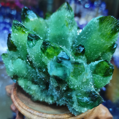 Green Crystal Cluster-ToShay.org