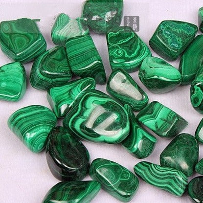 Green Malachite Tumbled Stones-ToShay.org