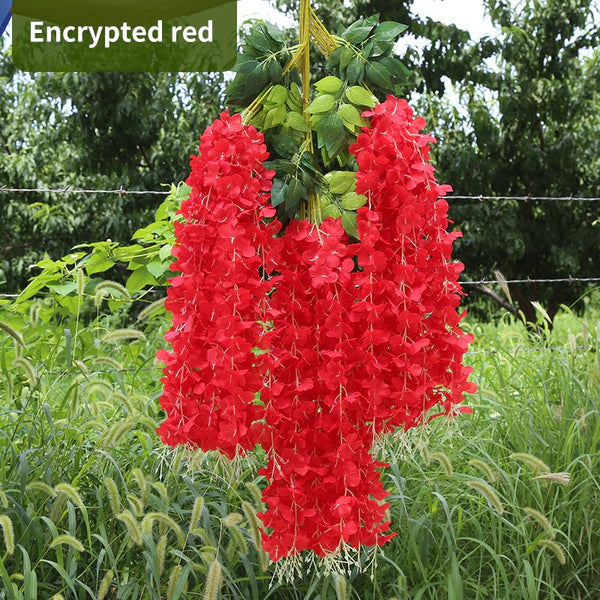 Wisteria Flower Hanging Wreath-ToShay.org