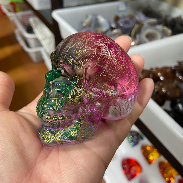 Mixed Crystal Quartz Skull-ToShay.org