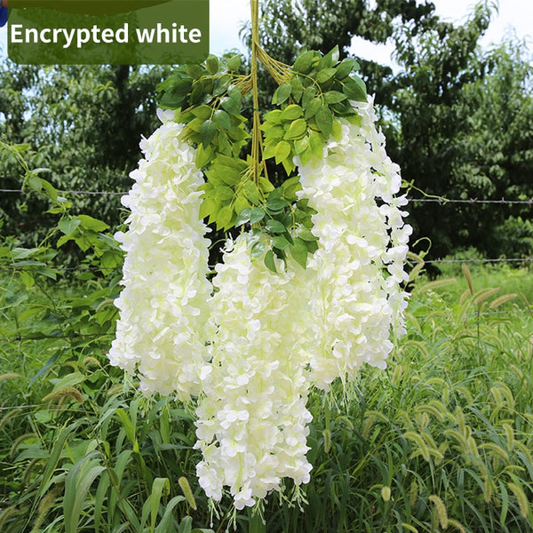 Wisteria Flower Hanging Wreath-ToShay.org