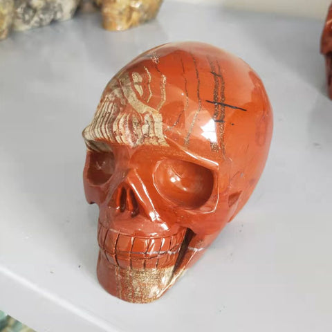 Red Jasper Skull-ToShay.org
