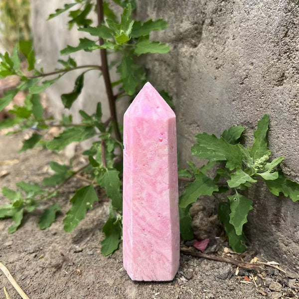 Pink Opal Quartz Wand-ToShay.org