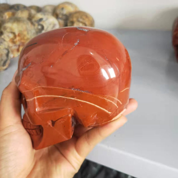 Red Jasper Skull-ToShay.org