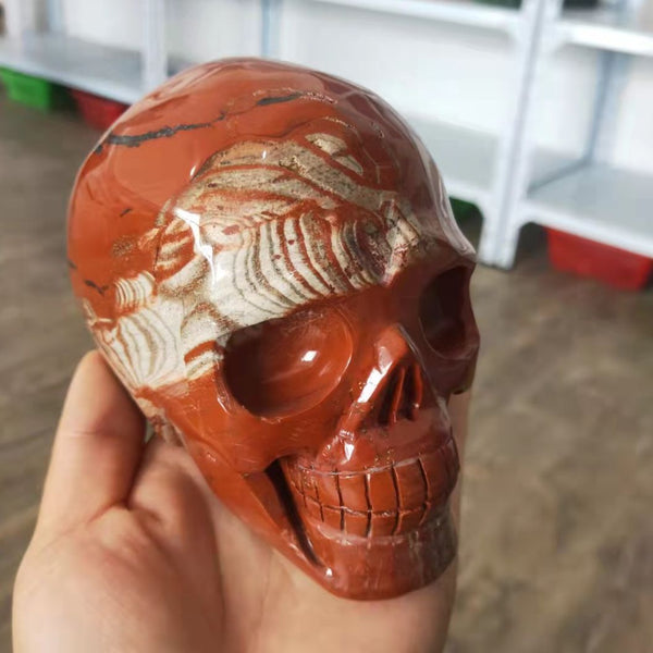 Red Jasper Skull-ToShay.org