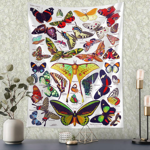 Mushroom Butterfly Tapestry-ToShay.org