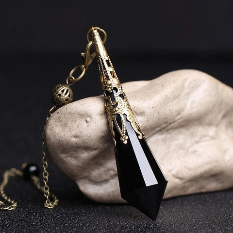 Black Obsidian Dowsing Pendulums-ToShay.org