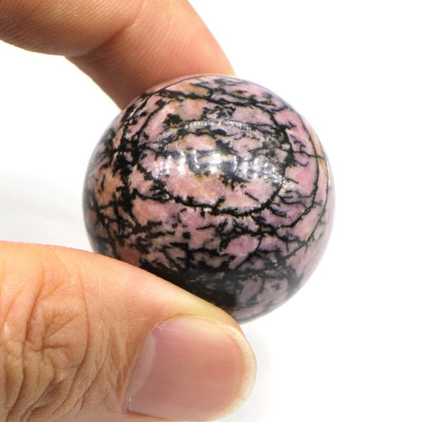 Black Rhodonite Crystal Ball-ToShay.org