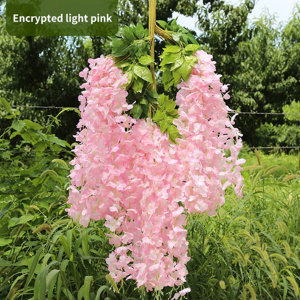 Wisteria Flower Hanging Wreath-ToShay.org