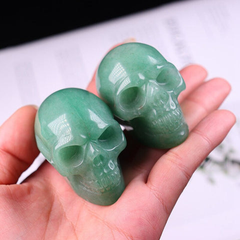 Green Aventurine Crystal Skull-ToShay.org